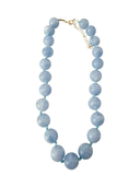 Mabry Chunky Beaded Necklace in Light Blue