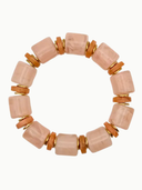 Pink & Terracotta Chunky Resin Bracelet
