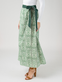 The Sullivan Skirt | Green Mughal Block
