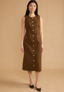 Lorelai Dress in Bark