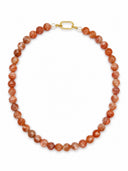 Gemstone Layering Necklace in Fire Sunstone