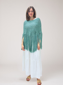 Limay Poncho in Aqua