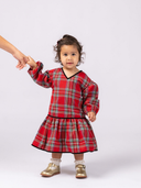 The Dove Dress in Holiday Plaid