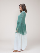 Limay Poncho in Aqua