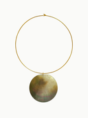 Gaia Mother of Pearl Gold Collar Necklace