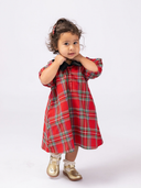 The Wren Dress in Holiday Plaid
