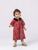 The Wren Dress in Holiday Plaid