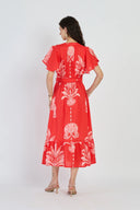 Leni Dress in Palm Springs Rouge