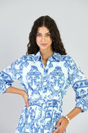 Brie Dress in Fontana Aqua