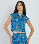 Alba Top in Mermaid Navy