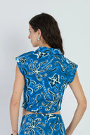 Alba Top in Mermaid Navy