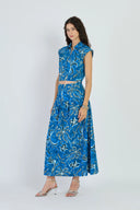 Kara Skirt in Mermaid Navy