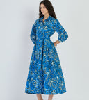 Brie Dress in Mermaid Navy