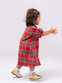 The Wren Dress in Holiday Plaid