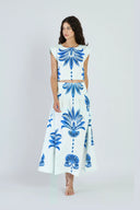 Kara Skirt in Palm Springs Navy