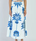 Kara Skirt in Palm Springs Navy