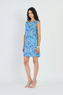 Frankie Dress in Aqua Cabaret