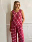 Isla Tank Top in Raspberry