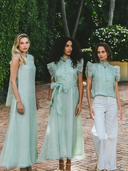 Fairfield Top in Mint Organza
