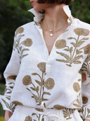 Montecito Popover in Khaki Flower