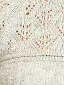 Klosters Pointelle Knit Half Zip in Feather