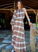 Saddle Skirt in Paris Plaid