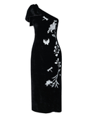 The Makbule Dress in Black Velvet