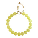 Chunky Beaded Necklace in Frosted Lemonade