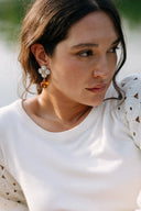 Vintage Amber Drop Earrings