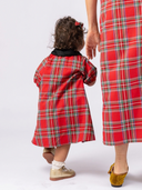 The Wren Dress in Holiday Plaid