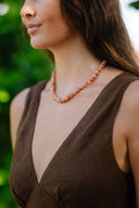 Gemstone Layering Necklace in Fire Sunstone
