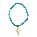 Simple Seed Shell Bracelet | Blue