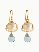 Clara Earrings in Blue Agave