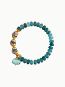Capri Elastic Bracelet in Deep Seafoam