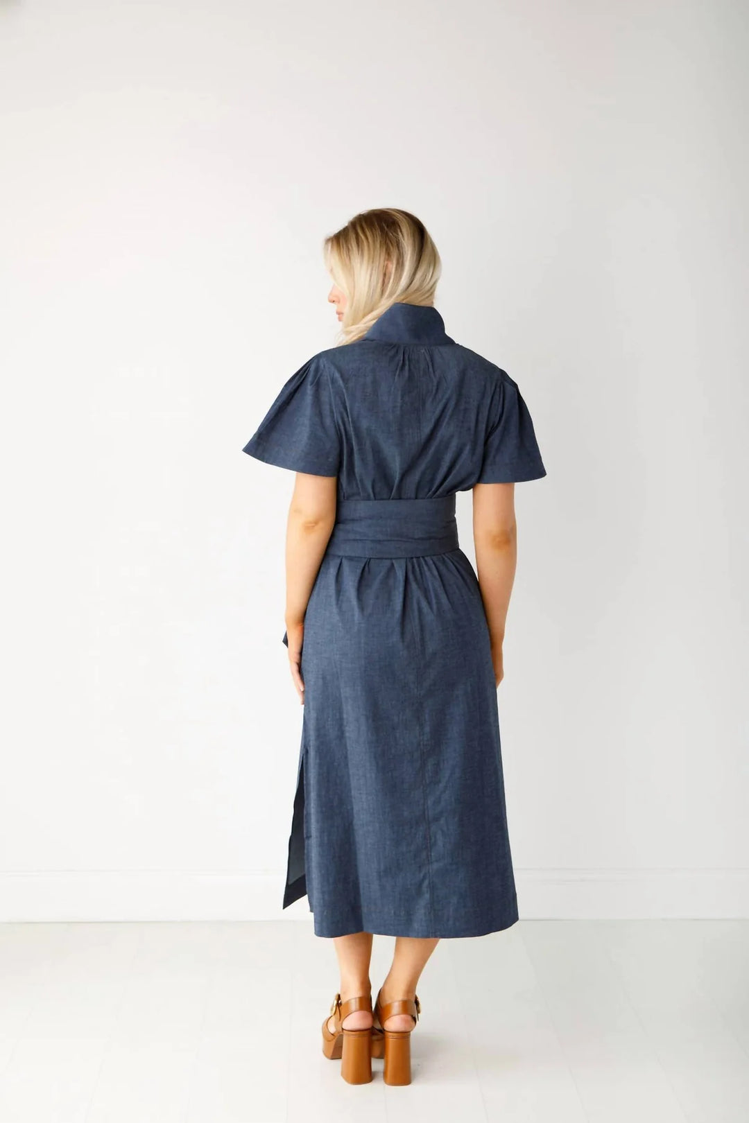 Gretchen Dress in Stretch Denim