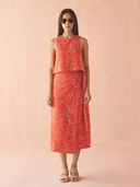 Sammi Skirt in Uma Persimmon