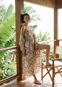 Cecily Silk Cotton Dress in Heirloom Bandana
