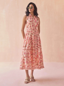 Emeline Maxi Dress in Camelia Peach