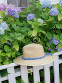Sandpalm Blue Hydrangea Hat with ACK embroidery