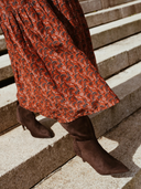 Vienna Maxi Dress in Amber Cattail