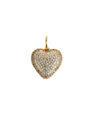 Pave Puffy Heart Pendant