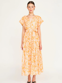 Vienna Maxi Dress in Orangesicle