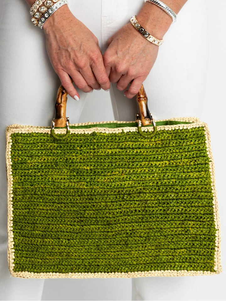 Piper Bamboo Bag in Green