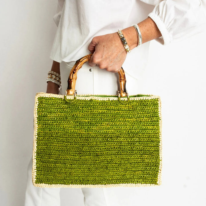 Piper Bamboo Bag in Green