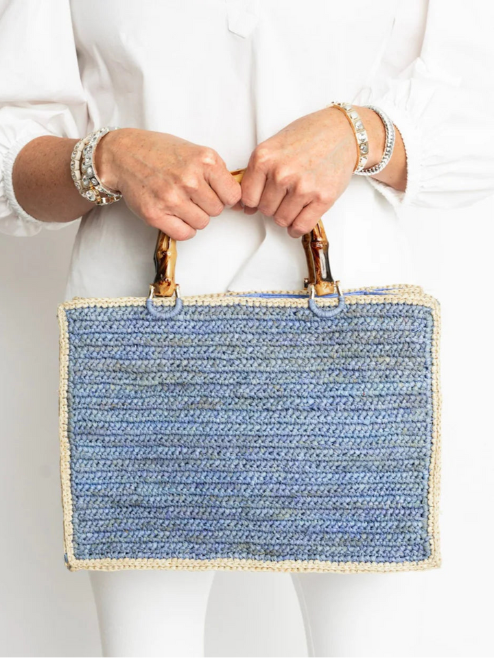 Piper Bamboo Bag in Blue