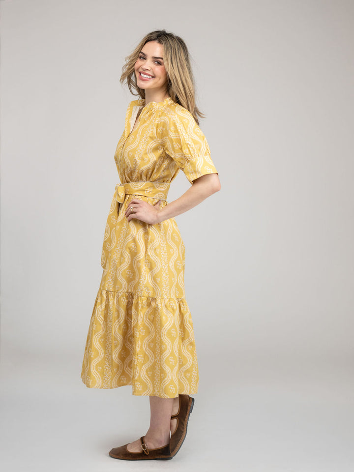 The Jane Dress | Marigold Virginia Stripe