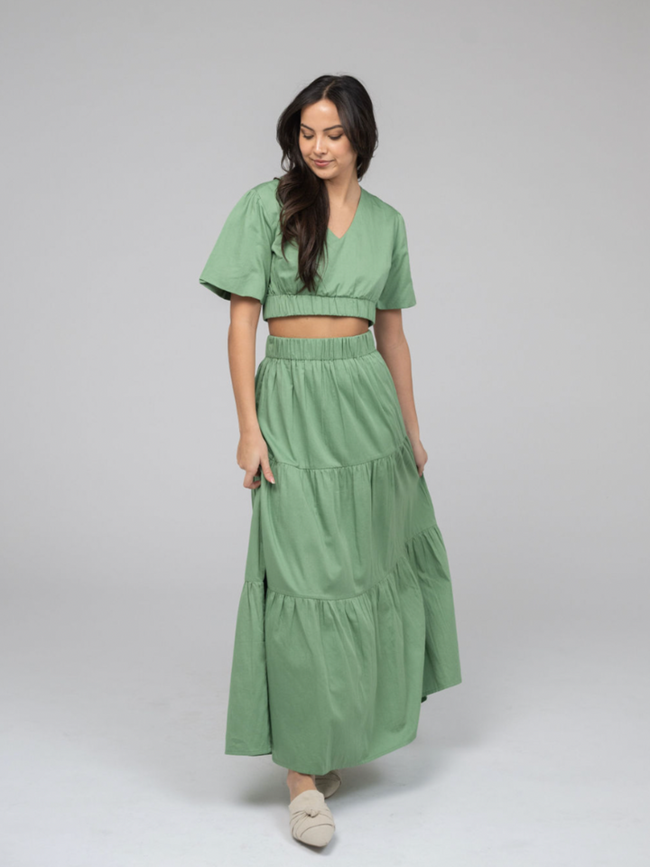 SAMPLE | The Abby Skirt | Fern Green | Small