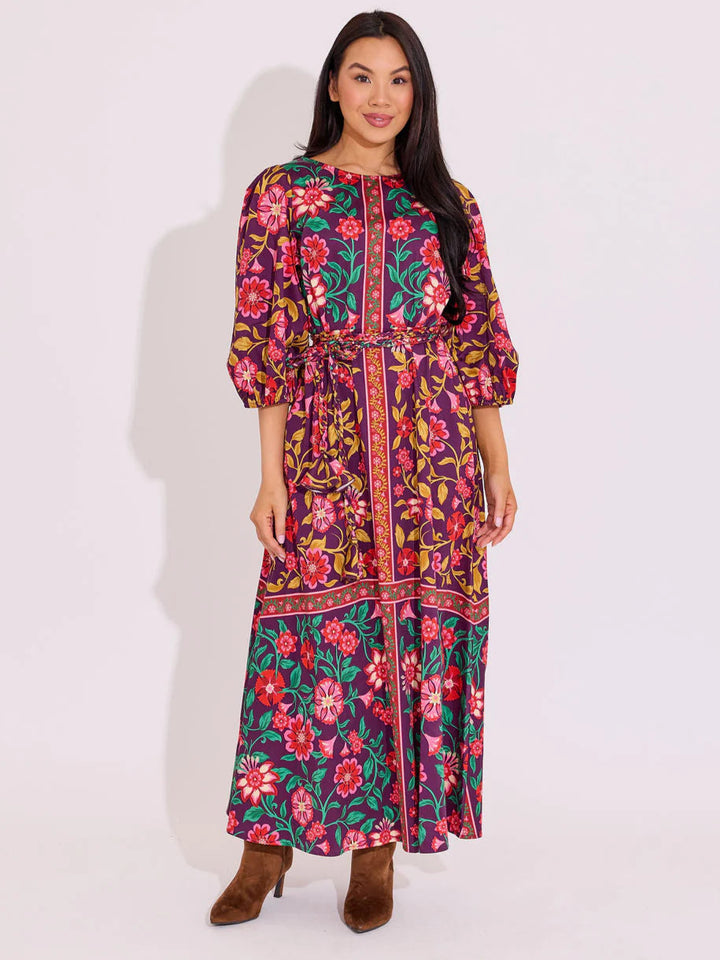 Clover Dress in Medieval Floral