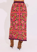 Vivian Sweater Skirt in Golden Floral