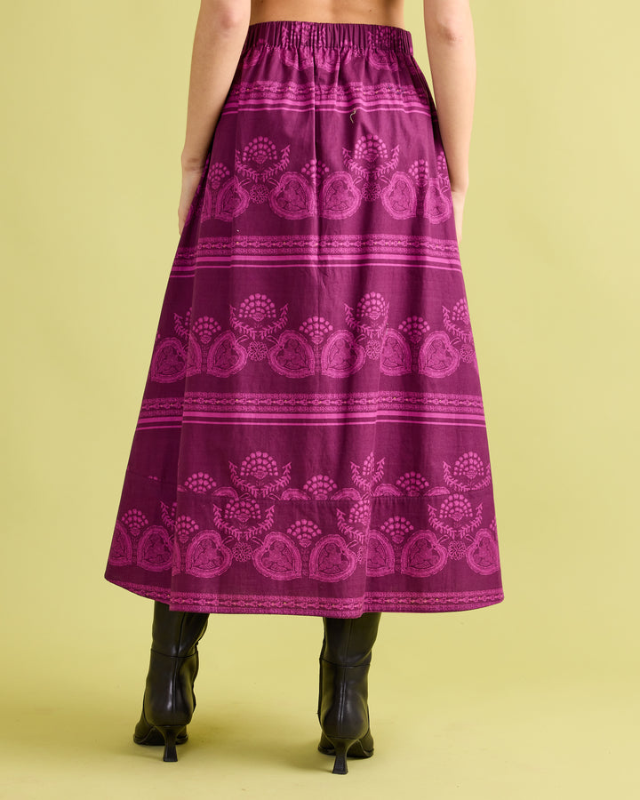 Marisol Skirt in Garden Motif